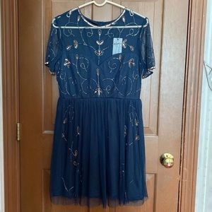 Navy blue dress